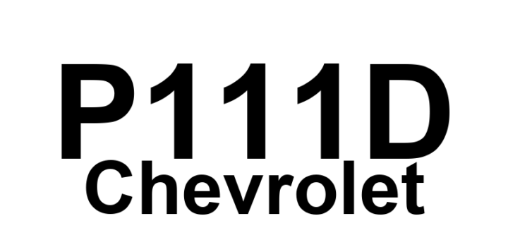 DTC P111D Chevrolet - Definição em inglês: Intake Air Temperature (IAT) Sensor 1-Fuel Temperature Sensor 2 Correlation Definição em Português: Sensor de Temperatura do Ar de Admissão (IAT) 1 - Correlação com Sensor de Temperatura de Combustível 2