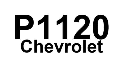 DTC P1120 Chevrolet - Definição em inglês: TP Sensor 1 Circuit Malfunction Definição em Português: Sensor de Posição do Acelerador 1 - Mau Funcionamento do Circuito
