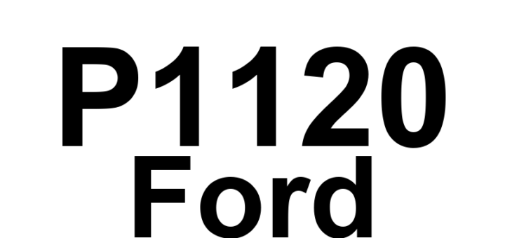 DTC P1120 Ford - Definição em inglês: TP Sensor Signal Out-of-Range Low Definição em Português: Sinal do Sensor de Posição do Acelerador - Fora da Faixa na Parte Baixa