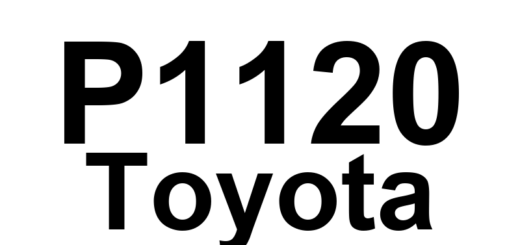 DTC P1120 Toyota - Definição em inglês: Accelerator Pedal Position Sensor Circuit Malfunction Definição em Português: Sensor de Posição do Pedal do Acelerador - Mau Funcionamento do Circuito