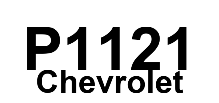 DTC P1121 Chevrolet - Definição em inglês: TP Sensor Circuit High Input (Intermittent) Definição em Português: Circuito do Sensor de Posição do Acelerador - Entrada Alta (Intermitente)