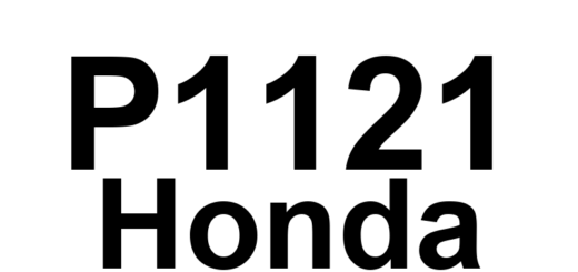 DTC P1121 Honda - Definição em inglês: TP Sensor Input Lower Than Expected Definição em Português: Sensor TP - Entrada Abaixo do Esperado