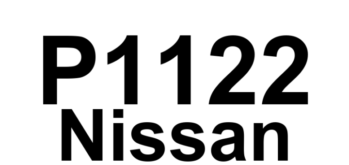 DTC P1122 Nissan - Definição em inglês: Electronic Throttle Control Actuator Malfunction Definição em Português: Atuador de Controle Eletrônico do Acelerador - Mau Funcionamento