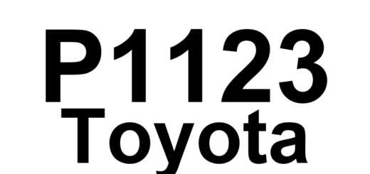 DTC P1123 Toyota - Definição em inglês: Coolant Flow Control Valve Position Sensor Circuit High Definição em Português: Sensor de Posição da Válvula de Controle do Fluxo do Refrigerante - Circuito Alto