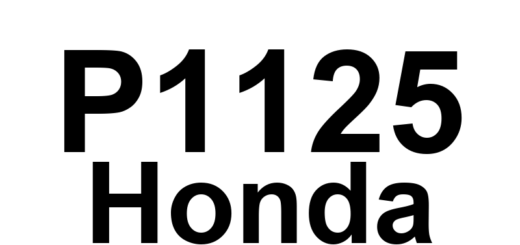DTC P1125 Honda - Definição em inglês: Electronic Throttle Control Limit Performance Mode Definição em Português: Controle Eletrônico do Acelerador - Modo de Desempenho Limitado