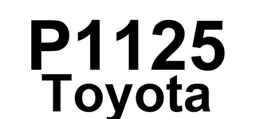 DTC P1125 Toyota - Definição em inglês: Throttle Control Motor Circuit Malfunction Definição em Português: Circuito do Motor de Controle do Acelerador - Mau Funcionamento