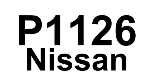 DTC P1126 Nissan - Definição em inglês: Thermostat Malfunction (Stuck Open) Definição em Português: Termostato - Mau Funcionamento (Travado Aberto)