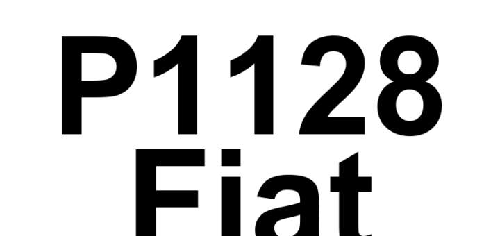 DTC P1128 Fiat - Definição em inglês: Closed Loop Fueling Not Achieved - Bank 1 Upstream Definição em Português: Alimentação em Malha Fechada Não Alcançada - Banco 1 Upstream