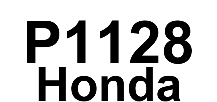 DTC P1128 Honda - Definição em inglês: Manifold Absolute Pressure (MAP) Sensor Signal Lower Than Expected Definição em Português: Sensor de Pressão Absoluta do Coletor (MAP) - Sinal Inferior ao Esperado