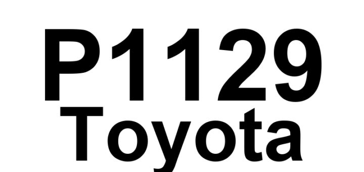 DTC P1129 Toyota - Definição em inglês: Electric Throttle Control System (ETCS) Malfunction Definição em Português: Sistema de Controle Eletrônico do Acelerador (ETCS) - Mau funcionamento