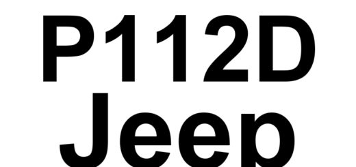 DTC P112D Jeep - Definição em inglês: O2 Sensor 2/1 Pumping Overcurrent Definição em Português: Sensor de O2 - Sobrecorrente na bomba (Banco 2 Sensor 1)