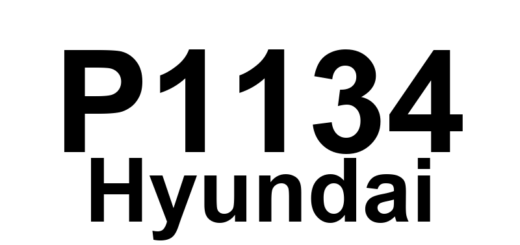 DTC P1134 Hyundai - Definição em inglês: HO2S-11 (Bank 1 Sensor 1) Transition Time Switch Definição em Português: Sensor de Oxigênio HO2S-11 - Tempo de Transição do Interruptor (Banco 1 Sensor 1)