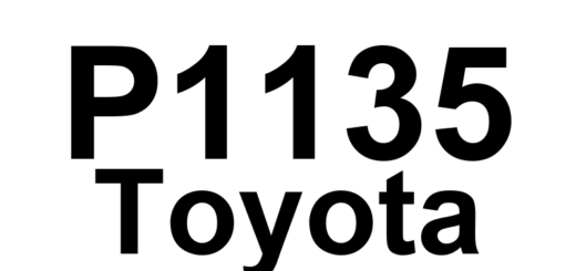 DTC P1135 Toyota - Definição em inglês: A/F Sensor Heater Circuit Malfunction (Only for California Spec.) Definição em Português: Circuito do Aquecedor do Sensor A/F - Mau funcionamento (Apenas para especificação da Califórnia)