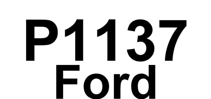DTC P1137 Ford - Definição em inglês: Lack Of HO2S12 Switches - Sensor Indicates Lean Definição em Português: Falta de Trocas do HO2S12 - Sensor Indica Mistura Pobre (Banco 1, Sensor 2)