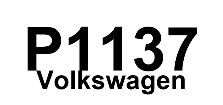 DTC P1137 Volkswagen - Definição em inglês: Long Term Fuel Trim Add. Fuel, Bank 1 System Too Rich Definição em Português: Ajuste de Combustível em Longo Prazo - Combustível Adicional, Sistema Muito Rico (Banco 1)