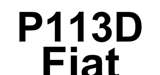 DTC P113D Fiat - Definição em inglês: O2 Sensor 1/1 Slow Response (High Frequency) Definição em Português: Sensor de O2 - Resposta Lenta (Alta Frequência) (Banco 1, Sensor 1)