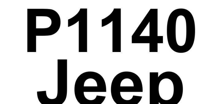 DTC P1140 Jeep - Definição em inglês: Vacuum Reservoir Solenoid Open Or Short-To-Ground Definição em Português: Solenoide do Reservatório de Vácuo - Circuito Aberto ou Curto para o Chassi