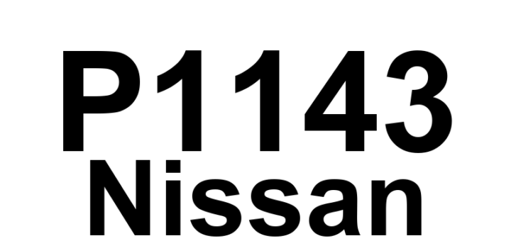 DTC P1143 Nissan - Definição em inglês: HO2S-11 (Bank 1 Sensor 1) Lean Shift Monitoring (Bank 1) Definição em Português: Sensor de Oxigênio HO2S-11 - Deslocamento para Mistura Pobre (Banco 1, Sensor 1)