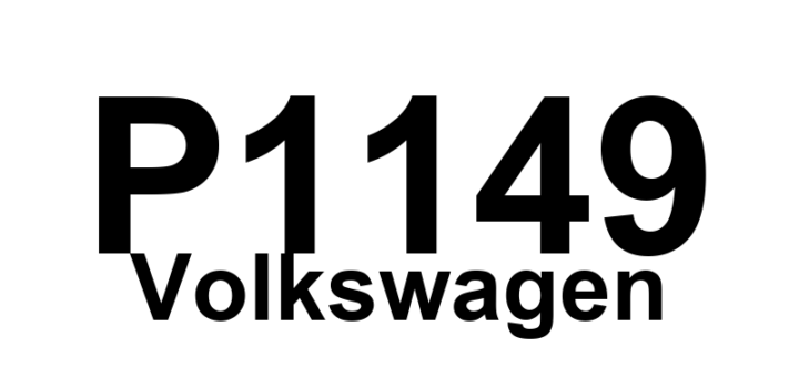 DTC P1149 Volkswagen - Definição em inglês: O2 Control (Bank 1) Out of Range Definição em Português: Controle de O2 (Banco 1) Fora de Faixa