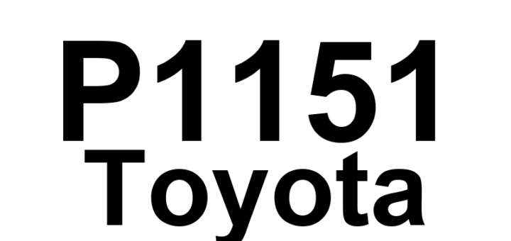 DTC P1151 Toyota - Definição em inglês: Coolant Heat Storage Tank Definição em Português: Tanque de Armazenamento de Calor do Líquido de Arrefecimento.