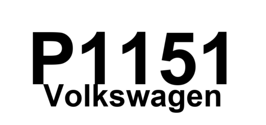 DTC P1151 Volkswagen - Definição em inglês: Long Term Fuel Trim (Bank1, Range 1) Leanness Lower Limit Exceeded Definição em Português: Correção de Combustível Longo Prazo (Banco 1, Faixa 1) - Limite Inferior de Pobreza Excedido