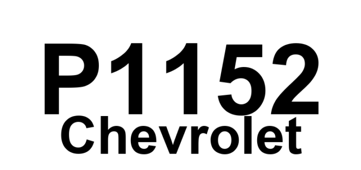 DTC P1152 Chevrolet - Definição em inglês: HO2S-21 (Bank 2 Sensor 1) Heater Circuit Malfunction Definição em Português: Circuito do aquecedor do HO2S-21 - Mau funcionamento (Banco 2 Sensor 1)