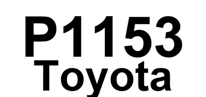 DTC P1153 Toyota - Definição em inglês: A/F Sensor-21 (Bank 2 Sensor 1) Slow Response Definição em Português: Sensor de A/F-21 - Resposta Lenta (Banco 2 Sensor 1)