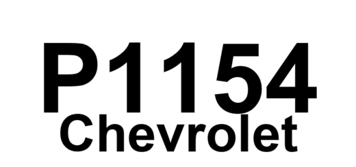 DTC P1154 Chevrolet - Definição em inglês: HO2S-21 (Bank 2 Sensor 1) Transition Time Ratio Definição em Português: Tempo de Transição da Razão (Sensor HO2S-21 - Banco 2 Sensor 1)