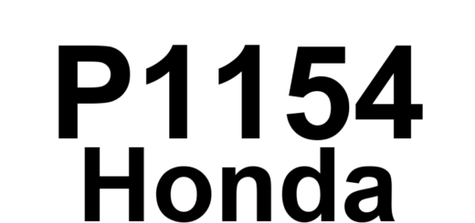 DTC P1154 Honda - Definição em inglês: HO2S-21 (Bank 2 Sensor 1) Transition Time Ratio Definição em Português: Tempo de Transição HO2S-21 - Problema no Sensor 1 (banco 2)