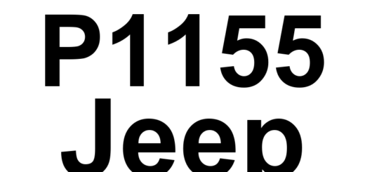 DTC P1155 Jeep - Definição em inglês: Fuel Rail Pressure Too High Malfunction Definição em Português: Pressão da Linha de Combustível - Muito Alta