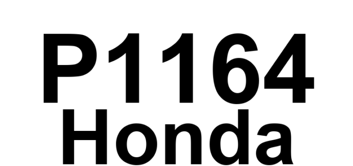 DTC P1164 Honda - Definição em inglês: Lean A/F Sensor (Bank 1 Sensor 1) Range/Performance Definição em Português: Sensor de mistura pobre A/F - Desempenho/Faixa (Banco 1 Sensor 1)