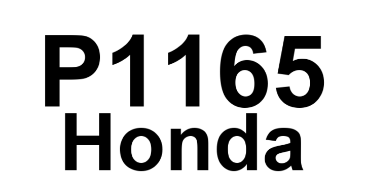 DTC P1165 Honda - Definição em inglês: Lean A/F-11 (Bank 1 Sensor 1) Range/Performance Definição em Português: Mistura Pobre A/F-11 - Desempenho/Intervalo (Banco 1 Sensor 1)