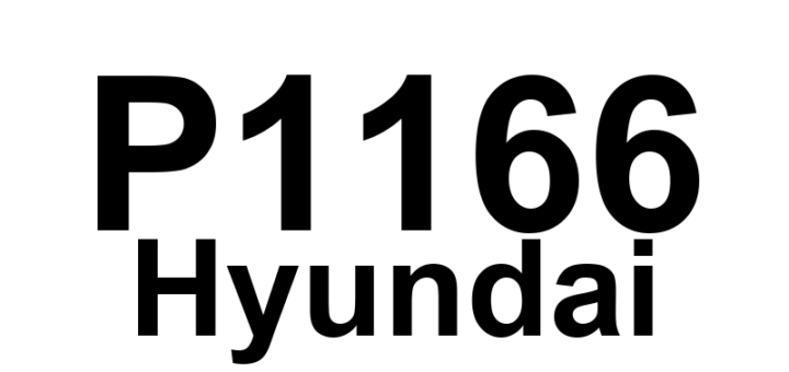 DTC P1166 Hyundai - Definição em inglês: HO2S-11 Controller Adaptive Test (Bank 1) Definição em Português: Teste adaptativo do controlador HO2S-11 (Banco 1)