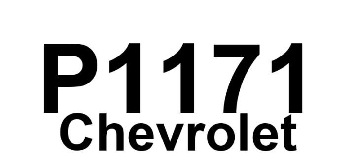 DTC P1171 Chevrolet - Definição em inglês: Fuel System Lean During Acceleration Definição em Português: Sistema de Combustível - Mistura Pobre Durante Aceleração