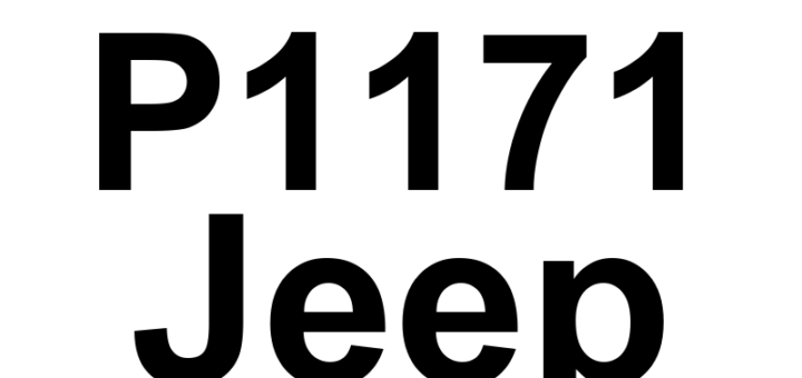 DTC P1171 Jeep - Definição em inglês: Fuel System Lean Signal Incorrect After Event Definição em Português: Sinal do Sistema de Combustível - Mistura Pobre Incorreta Após Evento