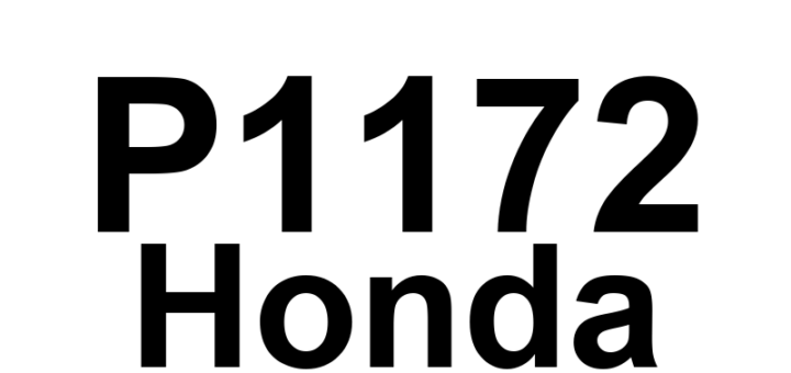 DTC P1172 Honda - Definição em inglês: Air/Fuel Ratio (A/F) Sensor (Sensor 1) Circuit Out of Range High Definição em Português: Sensor de Relação Ar/Combustível (A/F) - Circuito fora da faixa, Alto (Sensor 1)