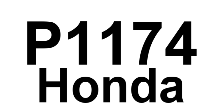 DTC P1174 Honda - Definição em inglês: Front Air/Fuel Ratio (A/F) Sensor (Bank 2, Sensor 1) Circuit Out of Range High Definição em Português: Sensor de Razão Ar/Combustível (A/F) Frontal - Circuito com Sinal Alto (Banco 2, Sensor 1)
