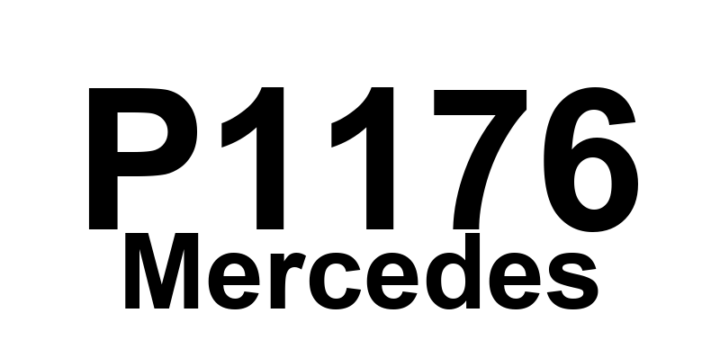 DTC P1176 Mercedes - Definição em inglês: Oil pressure sensor malfunction (B10) Definição em Português: Sensor de pressão do óleo - Mau funcionamento (B10)