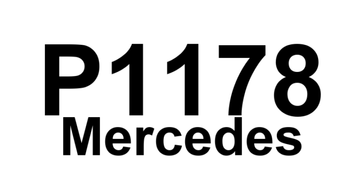 DTC P1178 Mercedes - Definição em inglês: Oil sensor:engine oil level implausible (B10) Definição em Português: Sensor de óleo - Nível de óleo do motor implausível (B10)