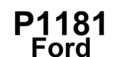 DTC P1181 Ford - Definição em inglês: Fuel Delivery System High Definição em Português: Sistema de Entrega de Combustível - Alta pressão.