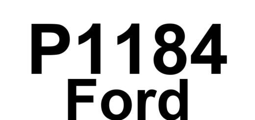 DTC P1184 Ford - Definição em inglês: Engine Oil Temperature Sensor Out Of Self-Test Range Definição em Português: Sensor de Temperatura do Óleo do Motor - Fora da Faixa de Autoteste