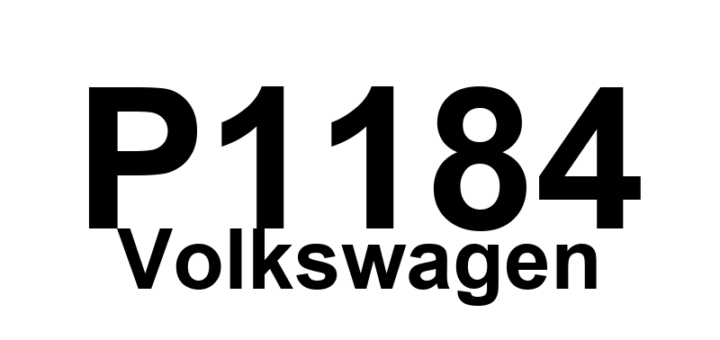 DTC P1184 Volkswagen - Definição em inglês: Linear O2 Sensor / Common Ground Wire Open Circuit Definição em Português: Sensor de O2 Linear - Circuito Aberto no Fio de Terra Comum