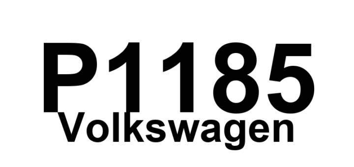 DTC P1185 Volkswagen - Definição em inglês: Linear O2 Sensor/Common Ground Wire Short to Ground Definição em Português: Sensor de O2 Linear - Fio Terra Comum em Curto para o Terra