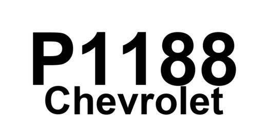 DTC P1188 Chevrolet - Definição em inglês: Engine Oil Pressure Sensor High Input Definição em Português: Sensor de Pressão do Óleo do Motor - Entrada Alta