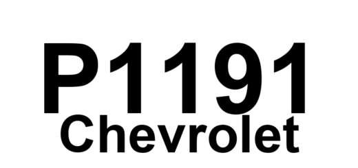 DTC P1191 Chevrolet - Definição em inglês: Intake Air Duct Leak Definição em Português: Duto de Ar de Admissão - Vazamento Detectado
