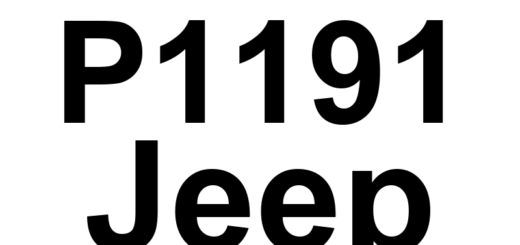 DTC P1191 Jeep - Definição em inglês: Missing Rail Bleed Missing Calibration Definição em Português: Calibração de sangria do trilho ausente.
