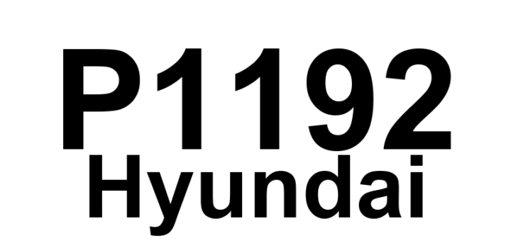 DTC P1192 Hyundai - Definição em inglês: ETS Limp home Target Following Malfunction Definição em Português: Falha ao Seguir o Alvo de Emergência do Sistema de Controle Eletrônico de Tração (ETS)