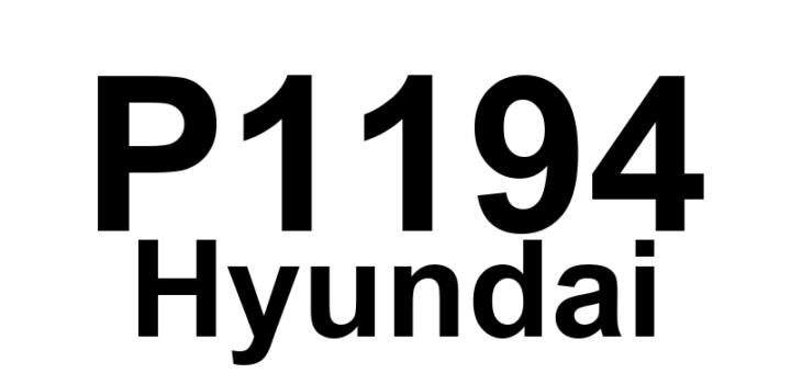 DTC P1194 Hyundai - Definição em inglês: ETS Limp home TPS2 Malfunction Definição em Português: (Mal funcionamento do TPS2 do sistema ETS - Modo de segurança ativado)