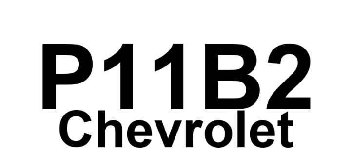 DTC P11B2 Chevrolet - Definição em inglês: HO2S Performance - Signal Low During Moderate Load Sensor 2 Definição em Português: Desempenho do HO2S - Sinal baixo durante carga moderada (Sensor 2)