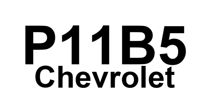 DTC P11B5 Chevrolet - Definição em inglês: HO2S Current Performance Sensor 2 Definição em Português: Sensor de Corrente HO2S - Desempenho (Sensor 2)